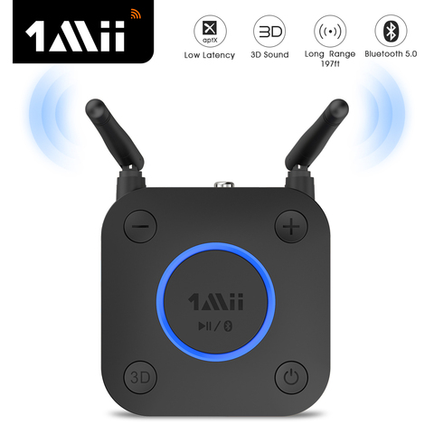 1Mii B06 Pro Bluetooth 5.0 récepteur Audio aptX LL 3D musique coaxiale/optique/2RCA/3.5mm Aux adaptateur Bluetooth pour casque de voiture de télévision ► Photo 1/6