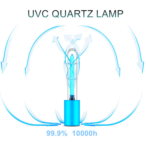 UVC désinfection bactéricide USB lampe de quartz stérilisateur voiture portable acariens d'ozone UV stérilisation accueil ultraviolet lampe ► Photo 1/6