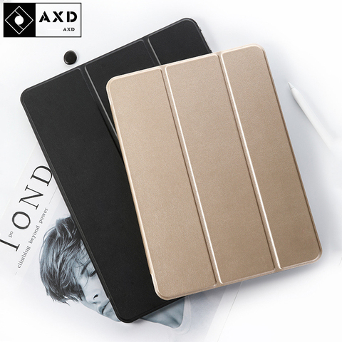 AXD pour iPad Air 2 A1566 A1567 étui intelligent support pliant couverture arrière pour iPad 6 nouvel iPad 9.7 2022 A1893 avec sommeil/réveil automatique ► Photo 1/6