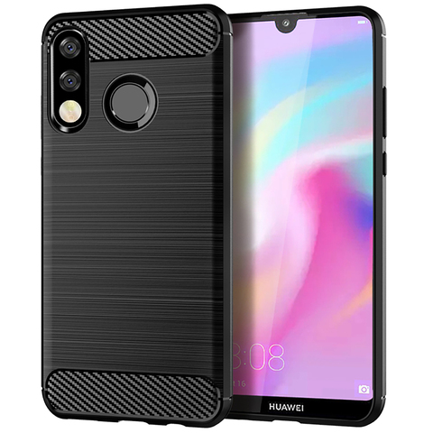 Coque en Fiber de carbone à Texture brossée, étui pour Huawei P40 Lite E P30 P20 Pro P10 Plus Mate 20 10 30 2022 P30Lite P40Lite ► Photo 1/6