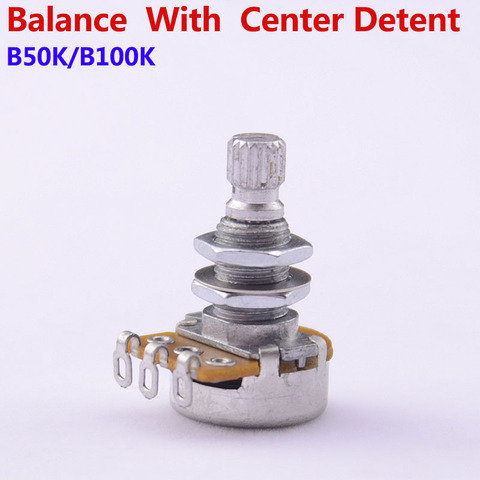 Potentiomètre d'équilibre B50K/B100K, POT, avec Center de fixation pour basse électrique, 1 pièce fabriquée en corée ► Photo 1/5