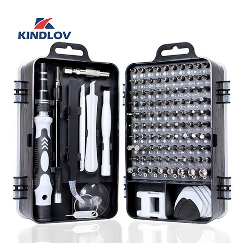 KINDLOV – Jeu de tournevis 112 en 1 pour réparation de téléphone, outils manuels multifonctions, instruments de précision, avec clés Torx hexagonales ► Photo 1/6