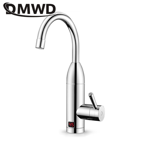 DMWD-robinet chauffe-eau électrique instantané, sans réservoir, affichage de la température LED, usage domestique chaud ou froid, chauffage rapide ► Photo 1/2