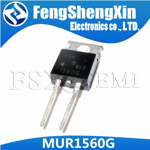 Diodes à récupération rapide MUR1560G TO-220 MUR1560 U1560 1560G, 10 pièces/lot ► Photo 1/4