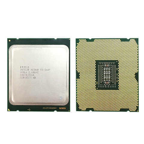 Intel Xeon E5 2689 LGA 2011 2.6GHz 8 Core 16 Threads processeur d'unité centrale E5-2689 ► Photo 1/2