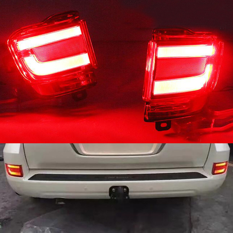 Feu antibrouillard arrière LED pour Toyota Land Cruiser 200 FJ200 LC200 2016-2022, 2 pièces, accessoires ► Photo 1/6