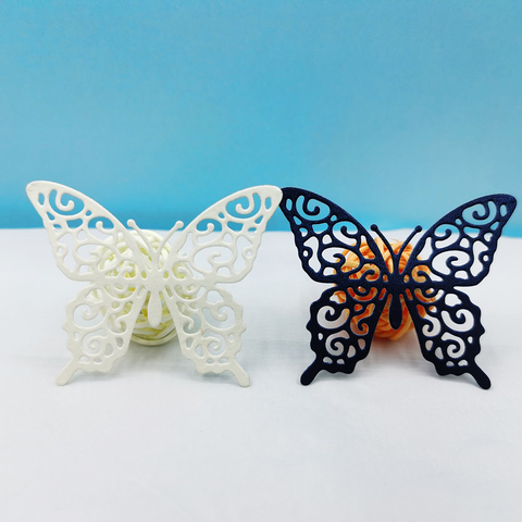 Un papillon matrices de découpe en métal, Scrapbooking, gaufrage, chemises pour la fabrication de cartes, artisanat, bricolage, timbres clairs et moules de découpe à ligne fine ► Photo 1/3