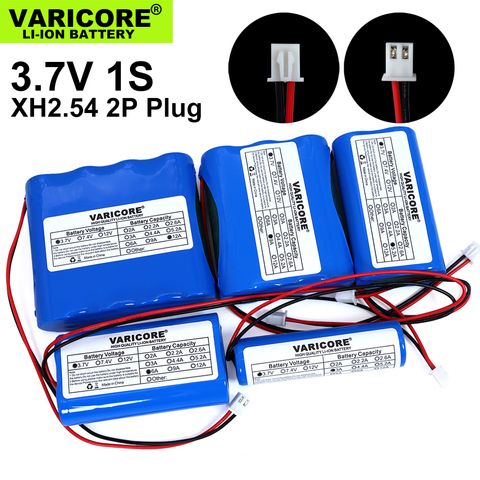 Batterie Li-ion 3.7 4.2V/18650 V, 3000mAh 5200mAh 6000mAh 9000mAh 12000mAh, avec protection PCB XH 2.54, prise 2P ► Photo 1/6