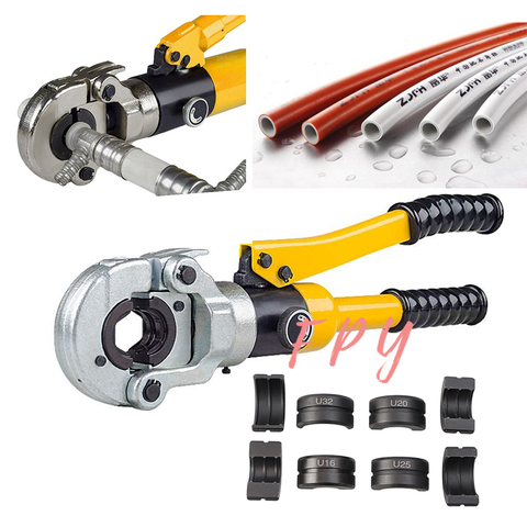 U Type hydraulique Pex tuyau en aluminium en plastique tuyau Tube outil de sertissage CW-1632 plancher chauffage tuyau plomberie tuyau GC-1632 ► Photo 1/6