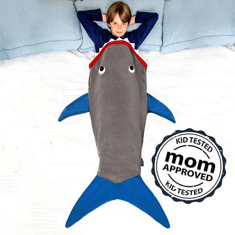 Requin sirène queue couverture enfants enfants sirène couverture sac de couchage canapé lit jeter pour enfant queue couverture adulte lit couverture ► Photo 1/6