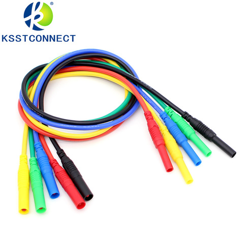 Extension silicone TL652, fils flexibles de haute qualité 13AWG flexibles pour test, prise banane mâle et prise femelle, 4mm ► Photo 1/6