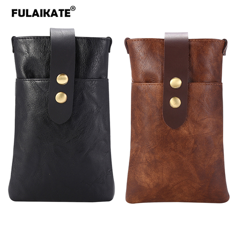 FULAIKATE – sac universel pour téléphone Portable 5.5-6.4 pouces, pour iPhone11 Pro Max rétro, poche de taille Portable souple d'escalade pour étui pour smartphone ► Photo 1/6