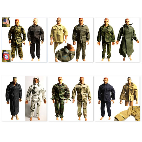 Uniformes de camouflage de soldat ultime, ensemble d'accessoires pour figurines militaires de 12 pouces de la seconde guerre mondiale aux états-unis et en allemagne, échelle 1/6 ► Photo 1/6