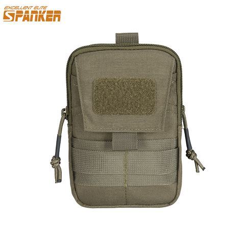 Excellente élite fessée EDC taille tactique sac de téléphone téléphone Mobile en plein air militaire Molle hommes argent taille outil pochette ► Photo 1/6