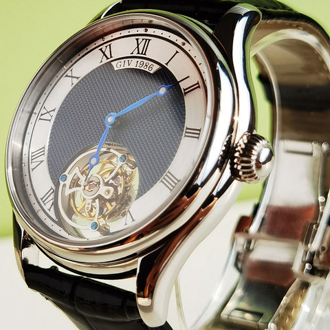 GIV – montre de luxe à Tourbillon pour hommes, originale, saphir, mécanique, Business, étanche, 2022 ► Photo 1/6