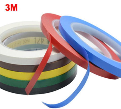 Rubans en vinyle robuste 3M 471, ruban pour décoration, 5mm, jaune noir bleu blanc rouge vert ► Photo 1/1