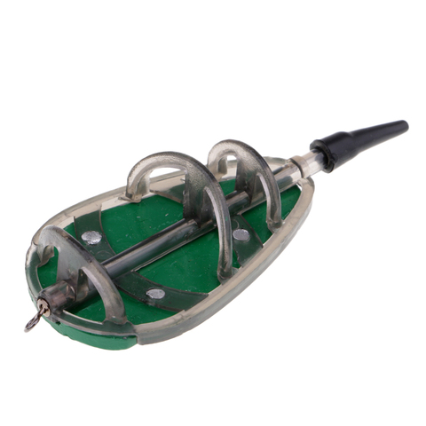 Inline Plat Méthode Feeders Carpe Pêche Distributeur d'Appât Cage Terminal Tackle ► Photo 1/6