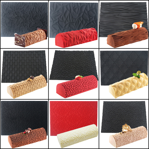 SHENHONG – ensemble de tapis de cuisson en Silicone, moules à gâteaux Mousse, à veines, à Fondant, à Dessert, ustensiles de cuisson, poêle à pâtisserie, outils de décoration ► Photo 1/6