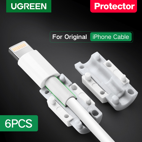 UGREEN câble protecteur pour iPhone chargeur câble de Protection USB cordon économiseur morsure USB câble Chompers pour iPhone câble protecteur ► Photo 1/6