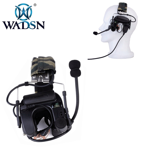 WADSN – écouteurs intra-auriculaires Airsoft Comtac IV, casque d'écoute tactique d'aviation, prise militaire, adapté à tous les talkie-walkie PTT Z038 ► Photo 1/6