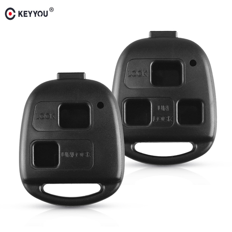 KEYYOU-coque de clé télécommande sans lame à 2/3 boutons, pour Lexus RX300, RX350, RX400h, SC430, GX470, LS400, GS300, ES330, LX470 ► Photo 1/5