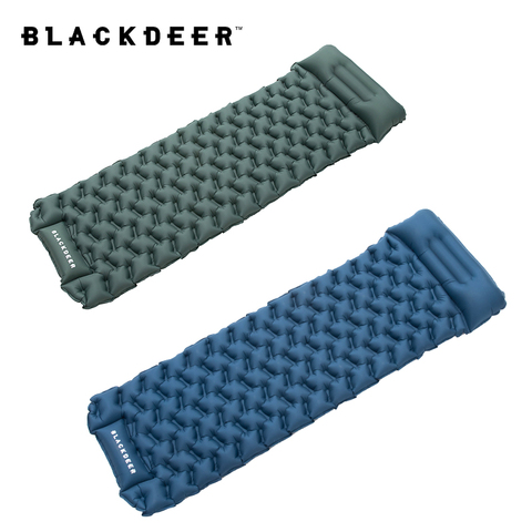 Tapis gonflable de pompe intégrée de coussin de couchage de Camping de nid d'abeilles de Blackdeer avec le tapis de randonnée ultra-léger de matelas d'air de sac à dos d'oreiller ► Photo 1/6