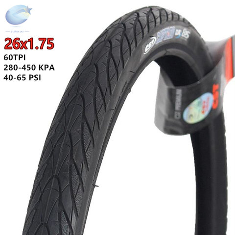 CST-pneus de vélo de 26 pouces EPS ultralégers Anti-perforation pour vélo, avec chambre à air, 26x1.75 60tpi ► Photo 1/6