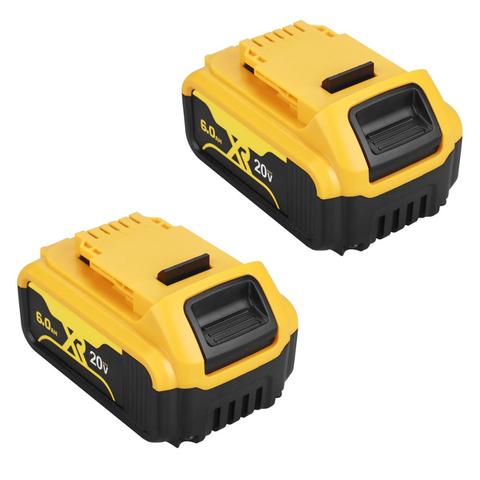 Batterie de remplacement 20 V, 6.0Ah MAX XR, pour outil électrique DeWalt, DCB184, DCB181, DCB182, DCB200, 20 V, 6A, 18v ► Photo 1/6