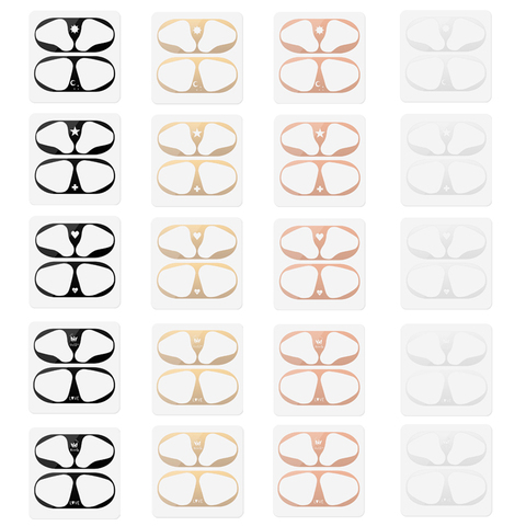 Autocollant de protection contre la poussière en métal pour Airpods 2 1 autocollant de protection de la peau pour Apple Airpods ► Photo 1/6