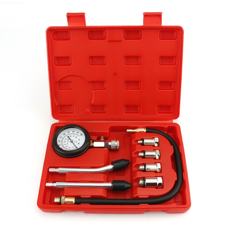 Jauge de compresseur de cylindre de moteur à essence, testeur de Compression de pression, outil de Diagnostic de fuite avec adaptateur plus long ► Photo 1/1