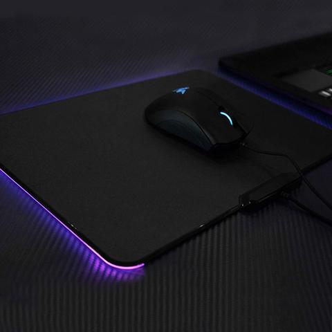 VONETS – tapis de souris de jeu avec câble USB, éclairage coloré LED RGB, antidérapant, pour ordinateur portable, bureau ► Photo 1/6