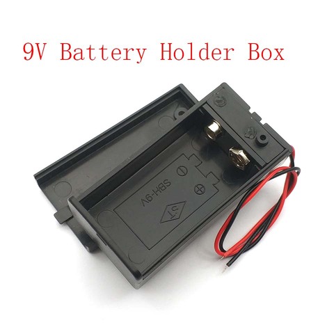 9 V Batterie boîte de support Cas avec Câble, ON/OFF Couverture Cas ► Photo 1/5