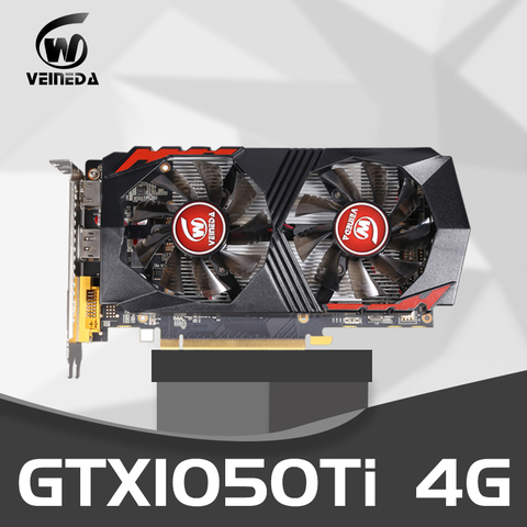 Carte vidéo GTX1050Ti pour carte graphique d'ordinateur PCI-E GTX1050Ti GPU 4G 128Bit DDR5 pour nVIDIA Geforce Game DP ► Photo 1/6