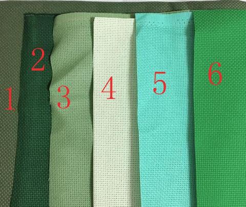 Aida-toile pour point de croix 14ct, tissu vert et bleu brodé couture à la main travaux manuels, artisanat pour couture manuelle ► Photo 1/4