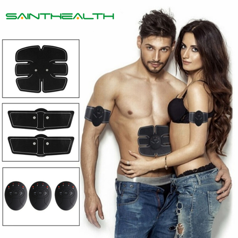 Ensemble de dispositifs pour stimuler les muscles du corps, set de stimulation électrique ABS pour les hanches, abdominaux, aide à l'amincissement, 2, 4, 6 ou 8 appareils de massage, vendus sans boîte, vente au détail ► Photo 1/6