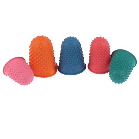 5 Pcs/lot comptage cône caoutchouc dé à coudre protecteur couture Quilter doigt pointe artisanat couture accessoires de couture ► Photo 1/6