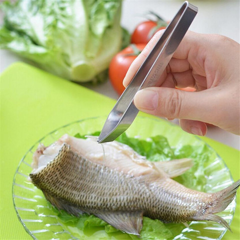 1pc acier inoxydable poisson os dissolvant pinces pince extracteur pince pinces Pick-Up ustensiles cuisine viande épilation fruits de mer outil ► Photo 1/6