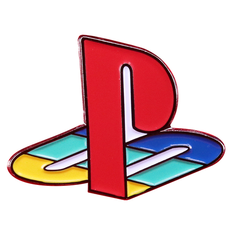 Console de jeu électronique rétro PS1 avec broche en émail, accessoire nostalgique de joueur ► Photo 1/3