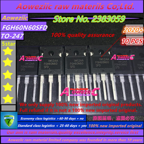 Aowezic – 2022 + 10 tubes à souder électrique, triode IGBT, 60A 100% V, FGH60N60 TO-247, original, importé, 600 ► Photo 1/3