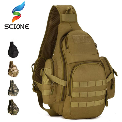 Hommes 20-35L tactique sac à bandoulière étanche sac de sport à bandoulière tactique militaire sacs à dos Camping en plein air unique ceinture poitrine Pack ► Photo 1/6