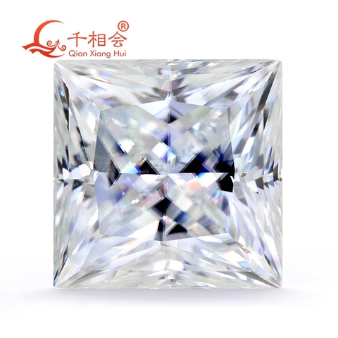 Qianxianghui – pierre en diamant blanc, forme carrée, coupe Sic, moissanites, en vrac, 5-15mm ► Photo 1/6