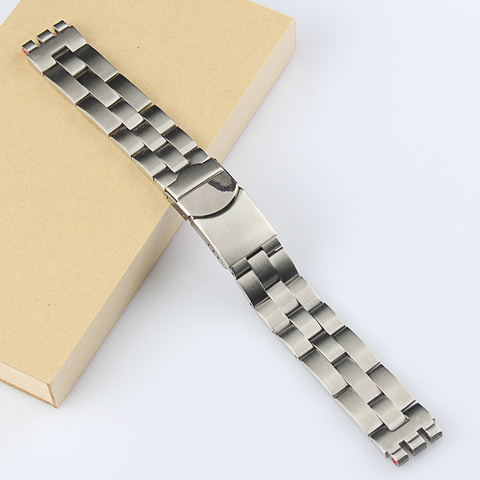 Bracelet de montre argent pour Swatch YCS YAS YGS IRONY, Bracelet de montre en acier inoxydable solide, en Stock, pour hommes/femmes ► Photo 1/4