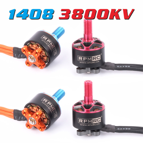 4 pièces/1 pièces RPMRC 1408 2700KV/3800KV 2S-4S moteur Brushless pour 130 140 150 RC jouets Multicopter noir ► Photo 1/6