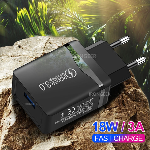 18W Charge rapide 4.0 3.0 USB chargeur de téléphone universel voyage mur Charge rapide adaptateur secteur pour Xiaomi iPhone Samsung Huawei ► Photo 1/6