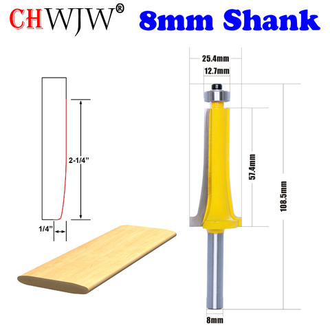 CHWJW 8mm Shank Industrial Quality Louver Slat Router Bit - Medium C3 Tungsten Carbide Cutters ► Photo 1/5