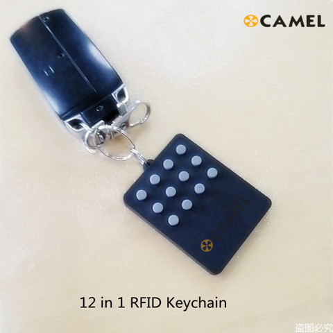 Porte-clés Multiple12-en-1 RFID, IC 125 Mhz, M1k S50, 13.56 khz, T5577, étiquette de porte-clés complexe, carte interchangeable ► Photo 1/2
