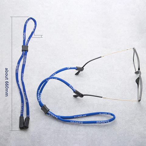 Réglable Sport lunettes chaîne lunettes de soleil cordon cordon cordon support pour lunettes corde Nylon cordon myopie élastique lunettes cou chaîne sangle ► Photo 1/6