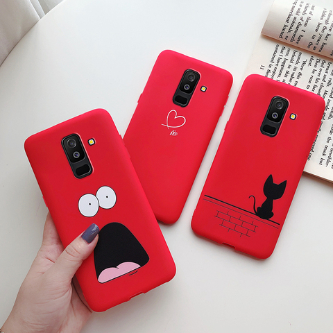 Pour Fundas Samsung Galaxy A6 2022 Samsung A6 Plus A6 + UN 6 Plus 2022 Cas Mat Doux TPU Silicone Étui de Téléphone Couverture Arrière ► Photo 1/6