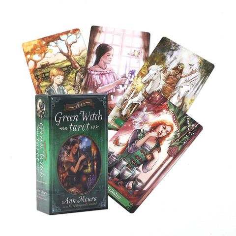 Cartes de Tarot la sorcière verte sur pont, fête, jeu de société, carte de jeu Oracle ► Photo 1/6