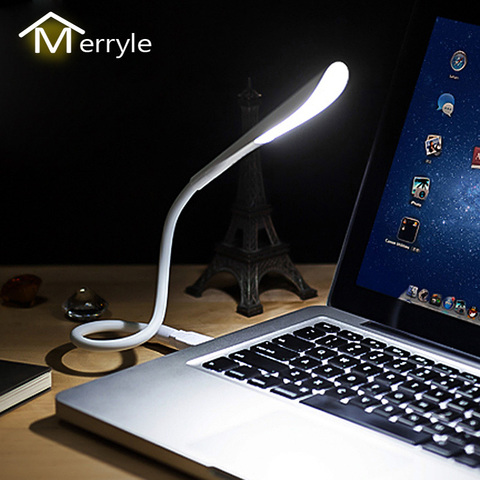 Mini ordinateurs portables USB lumière LED capteur tactile réglable Table lampe de bureau pour batterie externe Camping PC ordinateurs portables livre éclairage de nuit ► Photo 1/6